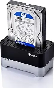 [Support UASP & 12TB] Cinolink USB 3.0 to SATA Single Bay Hard Drive Docking Station for 2.5/3.5 Inch SATA I/II/III HDD SSD