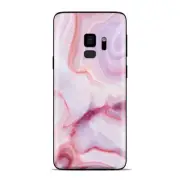 Samsung Galaxy S9 Skins Wrap - Pink Stone Marble Geode