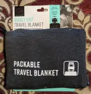 G Force Jersey Knit Travel Blanket Packable Light Weight Ultra Soft