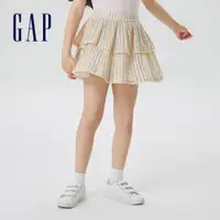 在飛比找蝦皮商城優惠-Gap 女童裝 輕薄蓬蓬百摺半身褲裙-彩色條紋(664610
