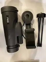 HD 12x50 Monocular Phone Camera Zoom Lense with Tripod Phone Mount Telescope