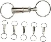 [GLSTOY] 6pcs Mother-in-law Keychain Quick Release Detachable Keychain Pull Apart Key Rings Metal Keychain Clip Breakaway Keychain Dual Split Key Ring Quick Release Key Holder