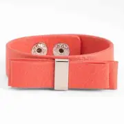 BCBGeneration Bow Wow Wow Faux Leather Bracelet NWT