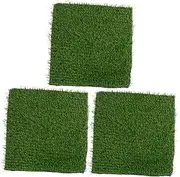 CIMAXIC 1set Washable Chicken Nesting Box Mats Durable Fake Grass Cushions for Coop Cuttable Nesting Mats Practical Artificial Grass Rugs for Poultry 3pcs