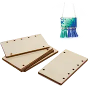 Simply DIY Plywood Jewellery Rectangle Pendant 50x30mm (5 Pieces)