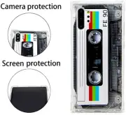 Case for Galaxy Note 10 Plus with Reinforced Corners TPU Soft Bumper Retro Casse