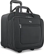 Solo Bryant 17.3 Inch Rolling Laptop Briefcase Bag, Black (Black) - PT136-4