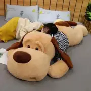 Giant Dog Plush Toy Big Sleeping Dog Doll Soft Back Cushion Girls Birthday Gift
