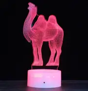 Crack Base Creative 3D Colorful LED Decorative Night Light Remote Control Version