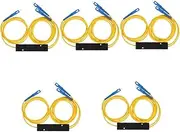 Uonlytech Optical Fused Splitter Durable Fiber Splitter for Home Theater Scratch Pressure Design Compatible with Players Amplifiers to Optical Cable Distribution