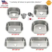New Variety Size 304 Stainless Steel Undermount Single Bowl Kitchen Bar Sink