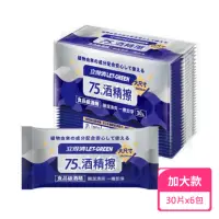 在飛比找momo購物網優惠-【立得清】抗菌隨身組 75%酒精濕巾單片裝30片/包；6包組