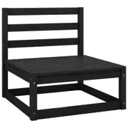 Garden Middle Sofas with Anthracite Cushions 2 pcs Solid Pinewood