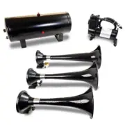 Kleinn HK7 Black Triple Train Horn
