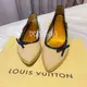 [二手] LOUIS VUITTON LV 精品鞋款 膚色 質感金底 娃娃鞋 38.5尺碼