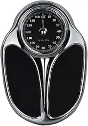 Analogue Bathroom Scales – Up to 160 Kg, Design Vintage Mechanical Personal Scales Battery-Free Non-Slip, Seniors Children Men Women