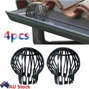 4pcs Down Pipe Gutter Balloon Guard Filter Strainer Stops Leaves Seeds Tools LR