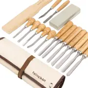 16 Pcs Wood Carving Tools, Professional Carving Knives Chisel Set, Including ...