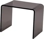 MYCENSE Acrylic Side Table Acrylic Coffee Table Step Stool Clear End Table Acrylic End Table, Grey