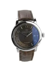 DAVID YURMAN STAINLESS STEEL & ST. SILVER WATCH BROWN NEW BOXED $3200 SWISS MADE