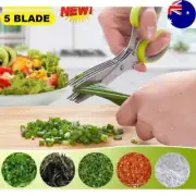 Herb Scissors Chop Herbs Easily 3 & 5 Blade Scissors Onion Cutter Kitchen Tool