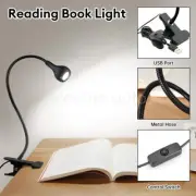 USB Reading Light Flexible LED Lamp Laptop Computer Clip On Bed Desk Table CN