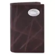 ZeppelinProducts PSU-IWT2-WRNK-BRW Penn State Trifold Wrinkle Leather Wallet
