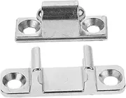 Outanaya 1Set Range Hood Glass Panel Fastener Easy Installation Durable Metal Latch for Secure Kitchen Hood Cabinet Door Replacement Compatible with Various Brands and Models