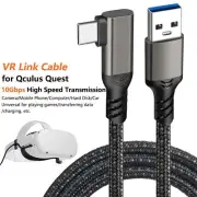 USB Type C VR Streaming Link Power Cable For Meta Oculus Quest2/Quest3/Steam VR