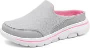 [C CELANDA] Women's Slip-On Mule Sneaker Men's Garden Clog Breathable House Slippers Arch Support Walking Shoes Beach Shoes