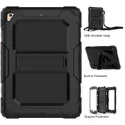 MCC Heavy Duty iPad Air 2 Strap Case Cover Car Apple Kids Shockproof Air2 [Black]
