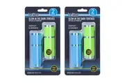 4x Brillar LED Glow-In-The-Dark Battery Operated Camping Hiking Pocket Torch