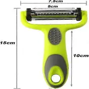 2025 1 Swivel Peeler, Rotary Peeler, Carrot Peeler, Potato Peeler (Green) Piece 3 in 1 Multifunction Peeler, Vegetable Peeler, Fruit Peeler