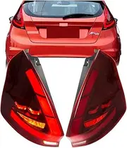 LED Tail Lights ，Compatible With Ford Fiesta 2008-2017 MK7 MK7.5 Dynamic Animation Sequential Turn Signal Rear Lamps