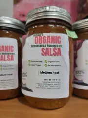 Maggie's Organic Salsa 16oz Home-Grown Hand-Picked & Homemade Medium Heat Dip