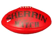 SHERRIN AFL FOOTBALL Signed Mark Murphy Carlton Blues Leather