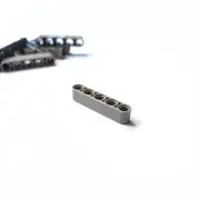 10x White Lego Tile 1x2 with Groove - 3069b