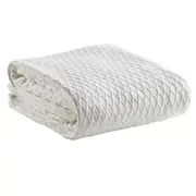 Bianca Gosford Cotton Blanket White