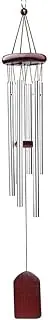 Premium Wind ChimesGarden Wind Chimes Traditional Hanging Memorial Decor with 6 Hollow Aluminum Tubes,Outdoor Courtyard Decoration
