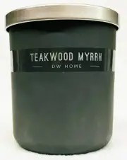 1 DW Home TEAKWOOD MYRRH Medium Candle, Burns up to 33 hrs, 9.0 oz