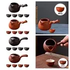 Pottery Teapot with Cups Set for Boiling Hot Water Portable Tea Maker Kettle Tea