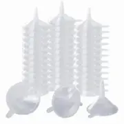 200 Pcs Small Plastic Funnels for Lab Bottles Sand Art Perfumes Essential Oils