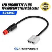 Atem Power 50A Anderson Style Plug To Cigarette Plug Socket Adapter Cable Lead