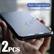 2X Tempered Matte Glass Screen Protector For iPhone 16 15 14 13 12 Pro Max PLUS
