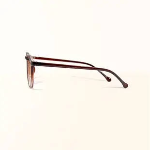 簡約造型輕量亮黑圓框UV400濾藍光眼鏡│ALEGANT (6.5折)