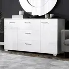 High Gloss Buffet Sideboard Modern Stylish Cabinet Kitchen Cupboard Storage