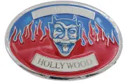 Men Women Silver Metal Belt Buckle Hollywood Fireball Ministry Rock & Roll Band