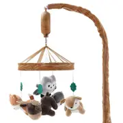 The Peanutshell Baby/Infant Musical Nursery Crib/Cot Mobile Neutral Woodland 0y+