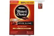 Nescafe Taster's Choice Instant Coffee - House Blend, 72 Single Serve Packets