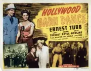 Hollywood Barn Dance poster Ernest tubb Lori Talbott 1947 Old Movie Photo